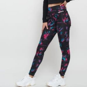 Adidas all over print tech leggings size medium